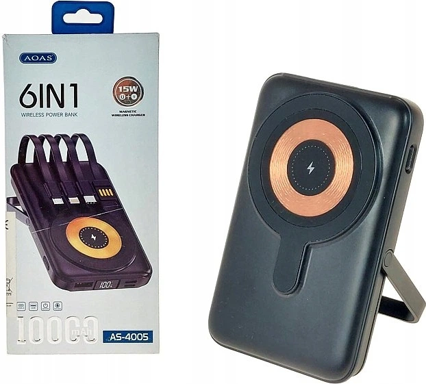 УМБ Adar 6w1 10000 mAh 15W Black (5901271625310) - зображення 5