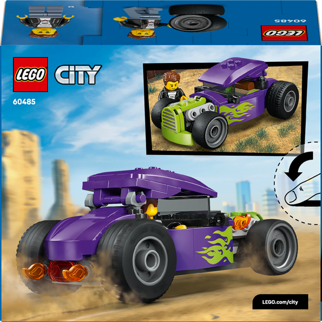 Zestaw klocków LEGO CITY Hot rod 81 elementów (60485) - obraz 9