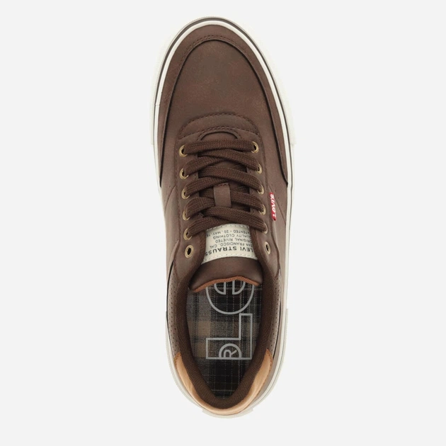 Мужские кеды низкие Levi`s 580958417 43 Коричневые (1159848501) - Фото 5 Мужские кеды низкие Levi`s 580958417 43 Коричневые (1159848501) - изображение 5