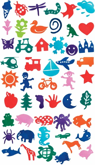 Zestaw stempli Colorations Mega zestaw stempli Easy Grip 50 szt. (5710903614680) - obraz 2