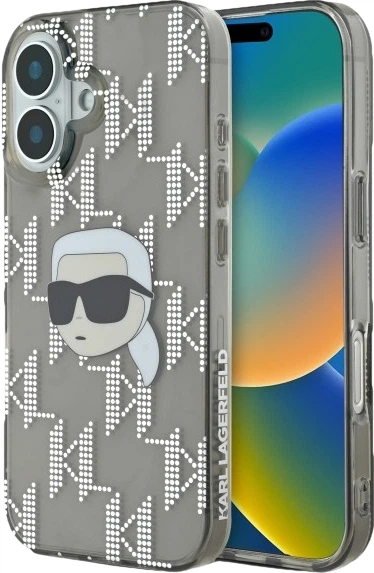 Etui plecki Karl Lagerfeld Karl Head na Apple iPhone 16 Czarne (3666339319762) - obraz 6
