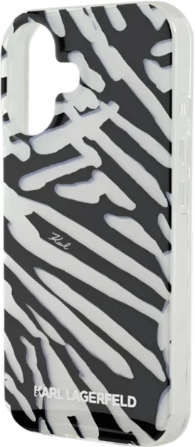 Панель Karl Lagerfeld для Apple iPhone 16 зі шнурком Cord Black (3666339320287) - зображення 1