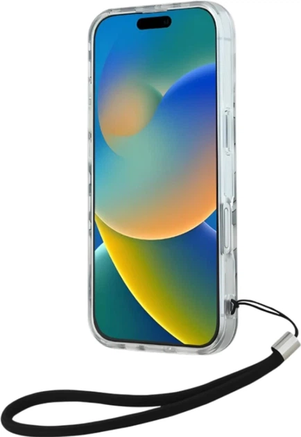 Панель Karl Lagerfeld для Apple iPhone 16 зі шнурком Cord Black (3666339320287) - зображення 3