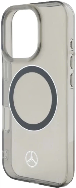 Etui plecki Mercedes Benz Silver Ring na Apple iPhone 16 Pro z MagSafe Czarne (3666339325947) - obraz 1