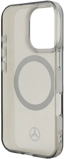 Etui plecki Mercedes Benz Silver Ring na Apple iPhone 16 Pro z MagSafe Czarne (3666339325947) - obraz 2