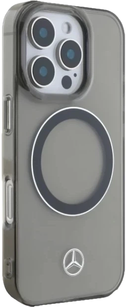 Etui plecki Mercedes Benz Silver Ring na Apple iPhone 16 Pro z MagSafe Czarne (3666339325947) - obraz 6
