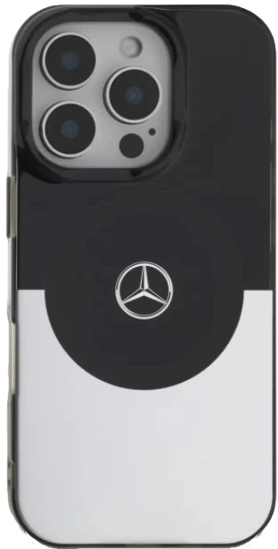 Панель Mercedes Benz Double Layer BiColor для Apple iPhone 16 Pro Max з MagSafe Black Silver (3666339326432) - зображення 5