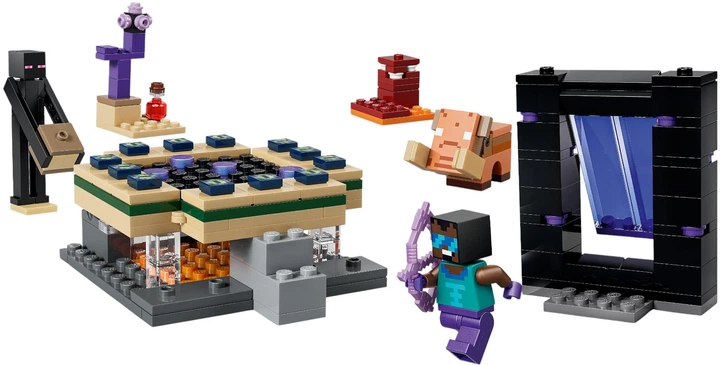 Zestaw klocków LEGO Minecraft Podróż przez portal Netheru i Kresu 192 elementy (21584) - obraz 2