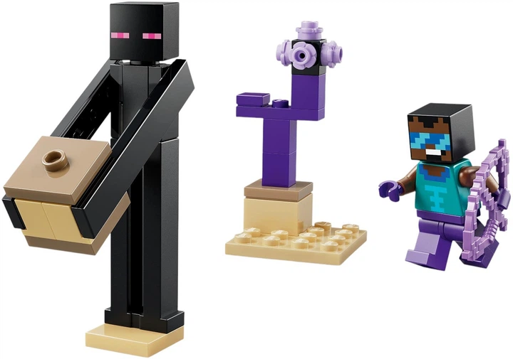 Zestaw klocków LEGO Minecraft Podróż przez portal Netheru i Kresu 192 elementy (21584) - obraz 5