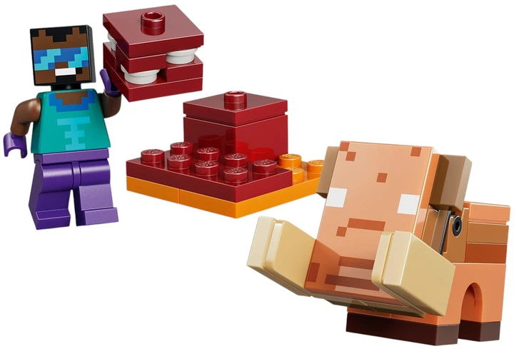 Zestaw klocków LEGO Minecraft Podróż przez portal Netheru i Kresu 192 elementy (21584) - obraz 7