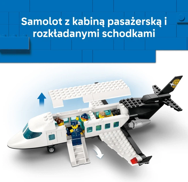 Конструктор LEGO CITY Аеропорт із літаком 887 елементів (60502) - зображення 4