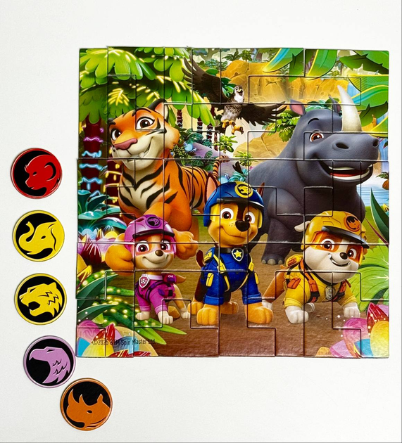 Пазл DoDo «Paw Patrol. 200649 Магнітний пазл на 40 елементів «Джунглі» - изображение 3