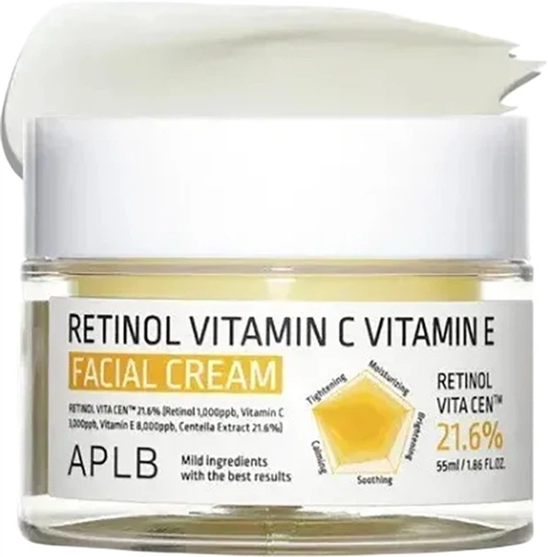 Крем для обличчя APLB Retinol Vitamin C Vitamin E зволожуючий 55 мл (8809874683171) - зображення 2