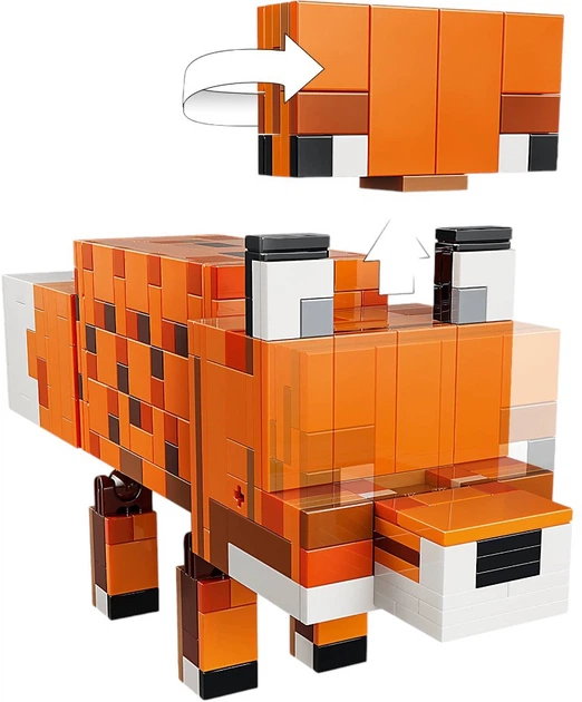 Zestaw klocków LEGO Minecraft Lis 497 elementów (21588) - obraz 7