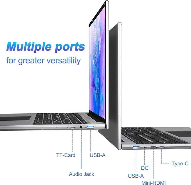 Ноутбук 16" Jumper EZbook S5 Max Intel Celeron J4105 RAM 4GB SSD 128GB Windows 11 Б/В - зображення 4
