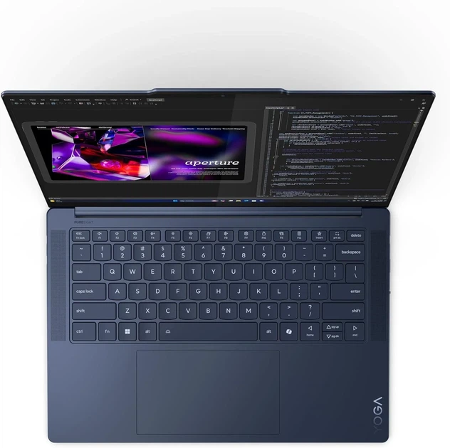 Ультрабук 14.5" Lenovo Yoga Slim 7 (14Q8X9) Snapdragon X Elite X1E-78-100 RAM 16GB SSD 1TB 15ч батарея Win11 Алюминиевый корпус (UKR) Б/В - изображение 2
