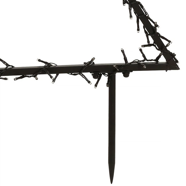 Świecąca figurka  Vilde 839421 Choinka 225 LED 100 cm Metalowa (8720573794992) - obraz 3