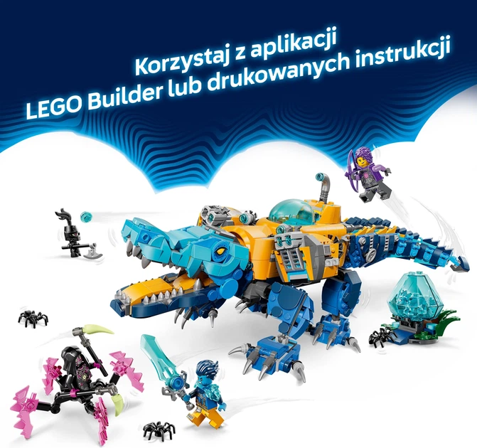 Zestaw klocków LEGO DREAMZZZ Krokodylołódź podwodna 1107 elementów (71512) - obraz 7