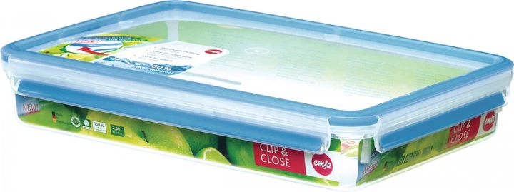 Pojemnik na żywność Emsa Clip & Close 3D prostokątny 2.6 l (4009049303154) - obraz 1