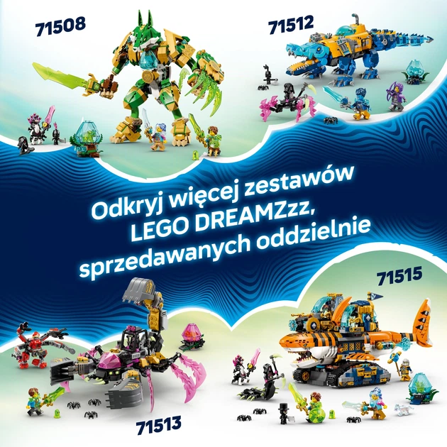 Zestaw klocków LEGO DREAMZZZ Dinostatek kosmiczny 1007 elementów (71514) - obraz 8
