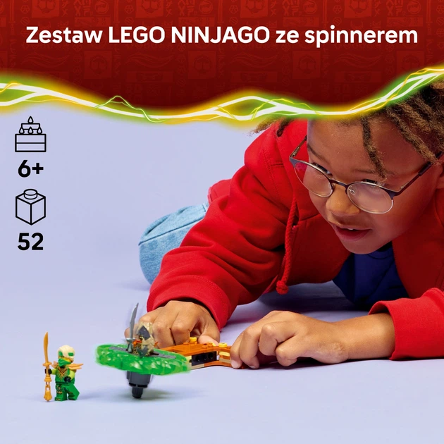 Zestaw klocków LEGO Ninjago Lloyd kontra ziemny potwór na spinnerze 52 elementy (71850) - obraz 4
