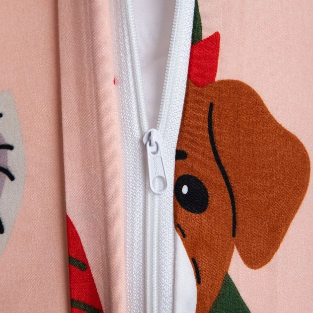 Komplet pościeli Homla Mirth Poszewka na kołdrę 140 x 200 cm + 1 poszewka na poduszkę 70 x 80 cm Beżowy (5906496700323) - obraz 4