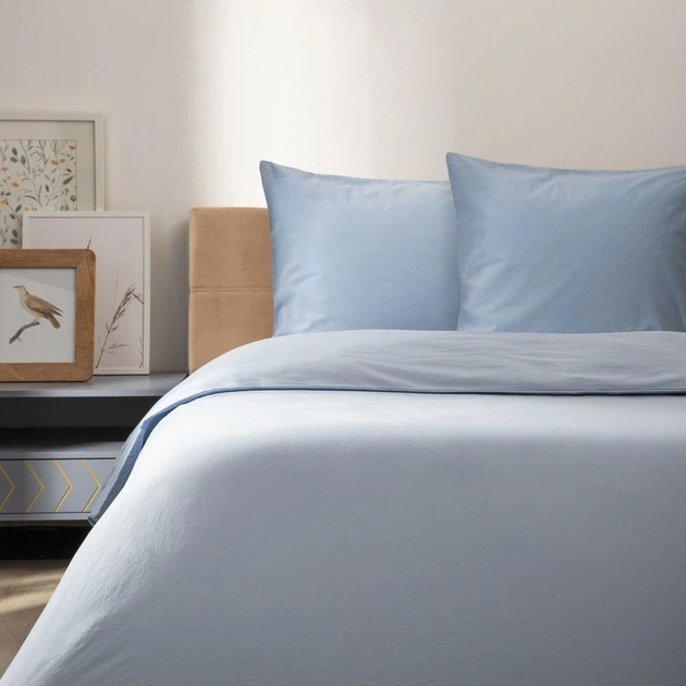 Komplet pościeli Homla Defla Poszewka na kołdrę 200 x 220 cm + 1 poszewka na poduszkę 50 x 60 cm Niebieski (5906496734588) - obraz 6