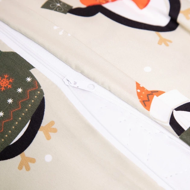 Комплект постільної білизни Homla Fairley Підковдра 140 x 200 см + 1 наволочка на подушку 70 x 80 см бежевий (5904183858685) - зображення 6