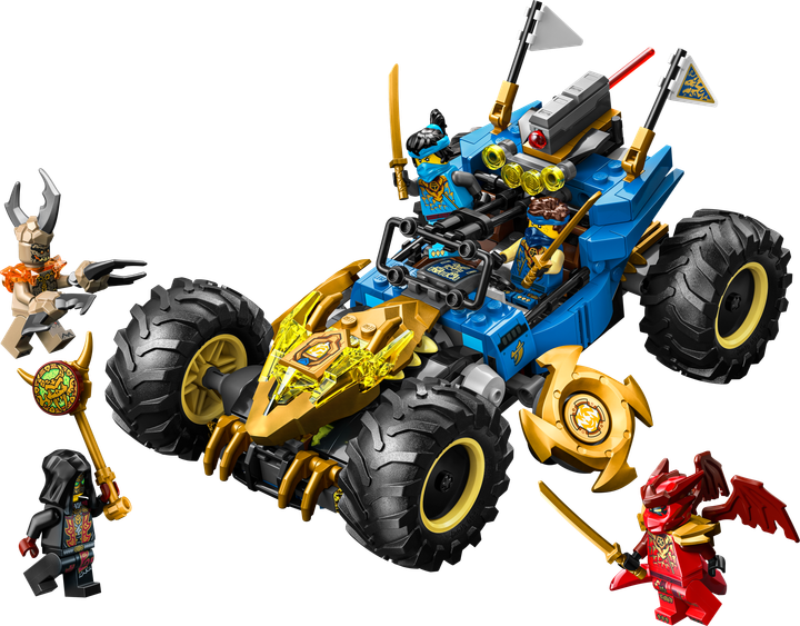 Zestaw klocków LEGO Ninjago Wielofunkcyjny samochód Jaya 387 elementów (71856) - obraz 2