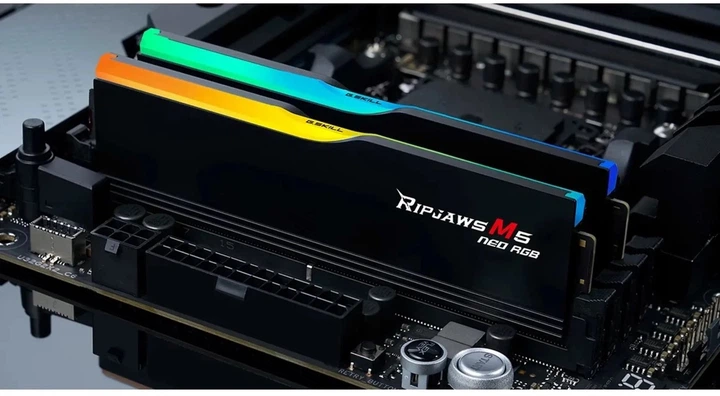 Pamięć RAM G.Skill Ripjaws M5 Neo RGB Dual-Kit 64GB DDR5-6000 Black (F5-6000J3040G32GX2-RM5NRK) - obraz 4