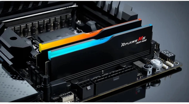 Pamięć RAM G.Skill Ripjaws M5 Neo RGB Dual-Kit 64GB DDR5-6000 Black (F5-6000J3040G32GX2-RM5NRK) - obraz 6