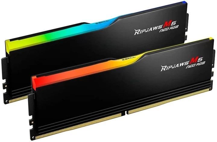 Pamięć RAM G.Skill Ripjaws M5 Neo RGB Dual-Kit 64GB DDR5-6000 Intel XMP Black (F5-6000J2836G32GX2-RM5RK) - obraz 2