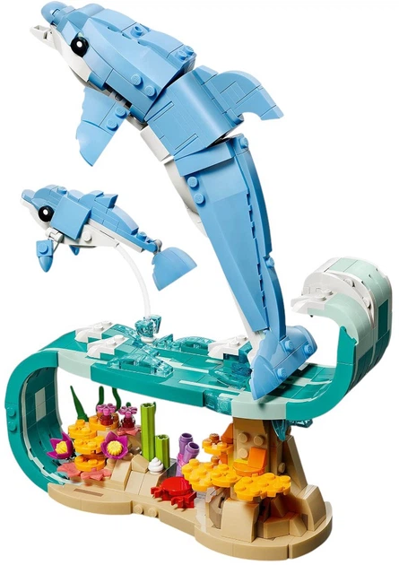 Zestaw klocków LEGO Creator Zwierzęta morskie: piękny delfin 542 elementy (31385) - obraz 4