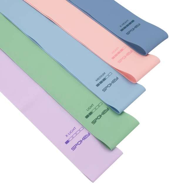 Zestaw gum fitness Spokey ARTIO SET 943648 do ćwiczeń 5 szt (5905339436481) - obraz 3