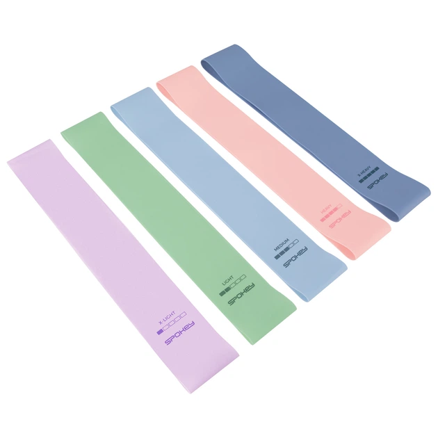 Zestaw gum fitness Spokey ARTIO SET 943648 do ćwiczeń 5 szt (5905339436481) - obraz 4