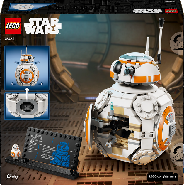 Конструктор LEGO Star Wars Дроїд-астромеханік BB-8 569 елементів (75452) - зображення 9