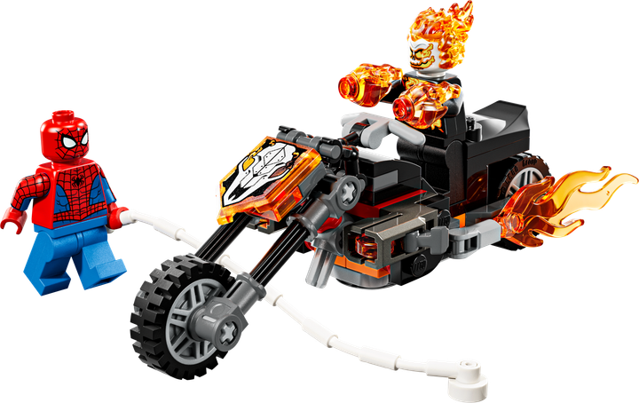 Zestaw klocków LEGO Super Heroes Marvel Spider-Man kontra Ghost Rider na motocyklu 72 elementy (76335) - obraz 2