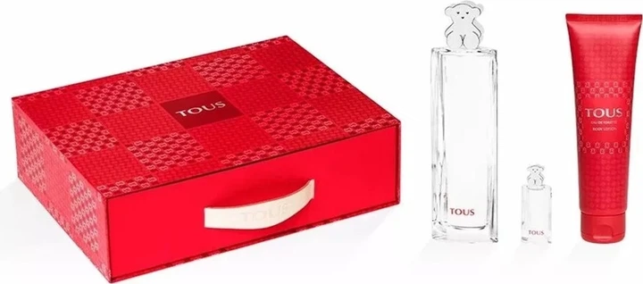 Zestaw damski Tous Tous Woda toaletowa 90 ml + Balsam do ciała 100 ml + Miniaturka Woda toaletowa 4.5 ml (8436550509199) - Zdjęcie 1 Zestaw damski Tous Tous Woda toaletowa 90 ml + Balsam do ciała 100 ml + Miniaturka Woda toaletowa 4.5 ml (8436550509199) - obraz 1