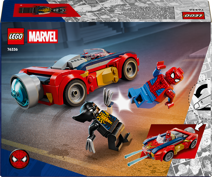 Конструктор LEGO Super Heroes Marvel Автомобіль Людини-павука vs. Отруєний Росомаха 134 елементи (76336) - зображення 9