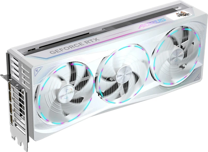 Відеокарта Gigabyte PCI-Ex GeForce RTX 5090 Aorus Stealth ICE 32GB GDDR7 (512bit) (2655/28000) (HDMI, 3 x DisplayPort) (GV-N5090AORUSST ICE-32GD) - зображення 4