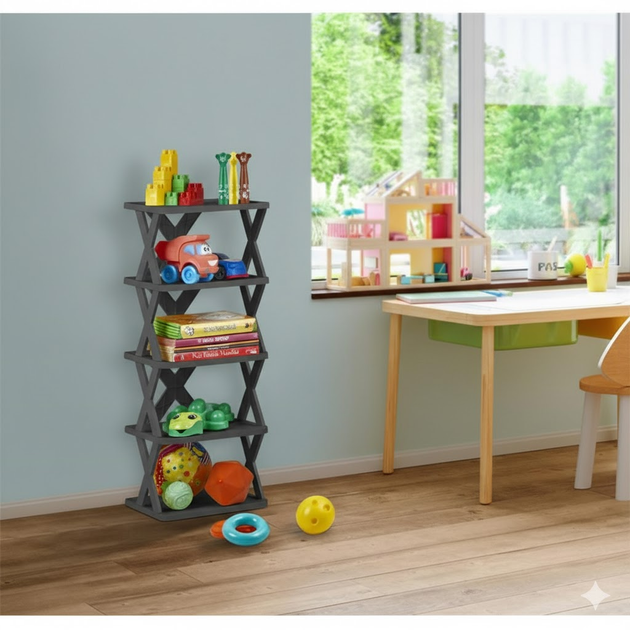 Етажерка п'ятирівнева Ozgen Plastik Model X (321) - Фото 3 Етажерка п'ятирівнева Ozgen Plastik Model X (321) - изображение 3