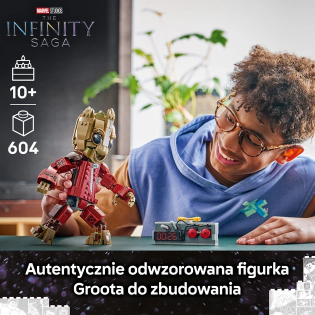 Zestaw klocków LEGO Super Heroes Marvel Groot w stroju Ravagera 604 elementy (76341) - obraz 3