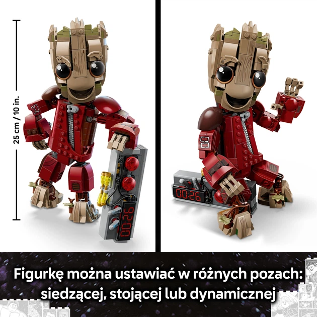 Zestaw klocków LEGO Super Heroes Marvel Groot w stroju Ravagera 604 elementy (76341) - obraz 7