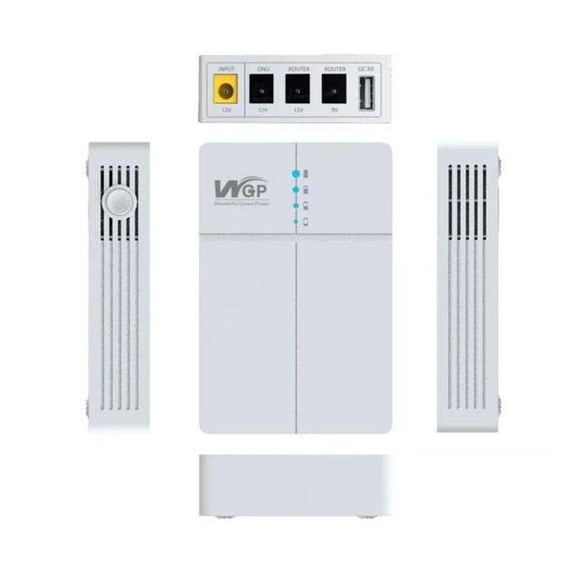 UPS ИБП бесперебойное питание для роутера, терминала PON WGP Optima 9V, 12V 2A, 27Вт 13500mAh + блок 12В 3А - Фото 3 UPS ИБП бесперебойное питание для роутера, терминала PON WGP Optima 9V, 12V 2A, 27Вт 13500mAh + блок 12В 3А - изображение 3