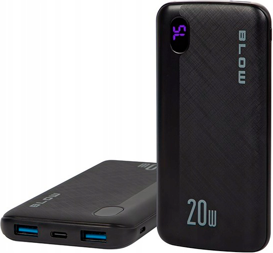 Powerbank Blow PB10B 10000mAh 20W Black (5900804146667) - obraz 1
