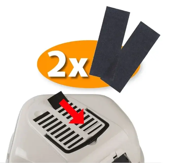 Закритий кутовий туалет для кішок Ferplast Mika 57.5х51.5х42 см Чорний (72038099) - зображення 7