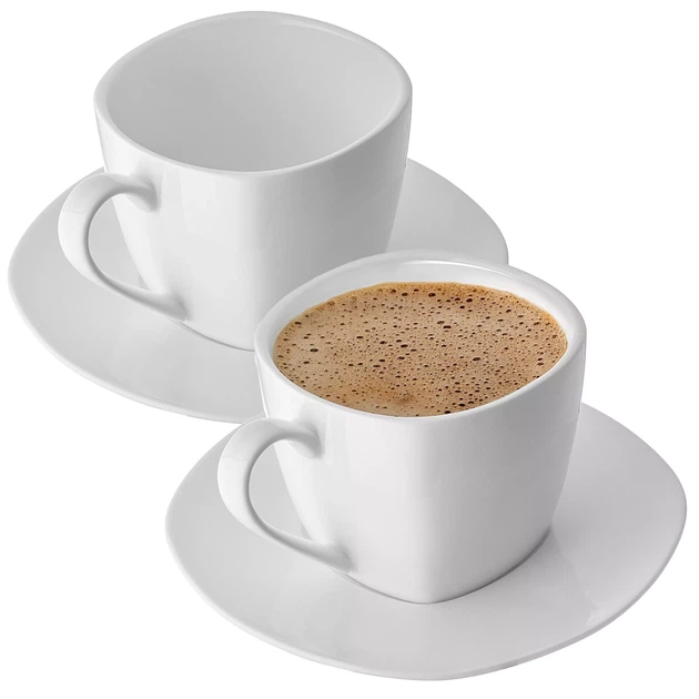 Zestaw filiżanek ze spodkiem Kadax Fraisse 2 szt x 250 ml (5906638301029) - obraz 1