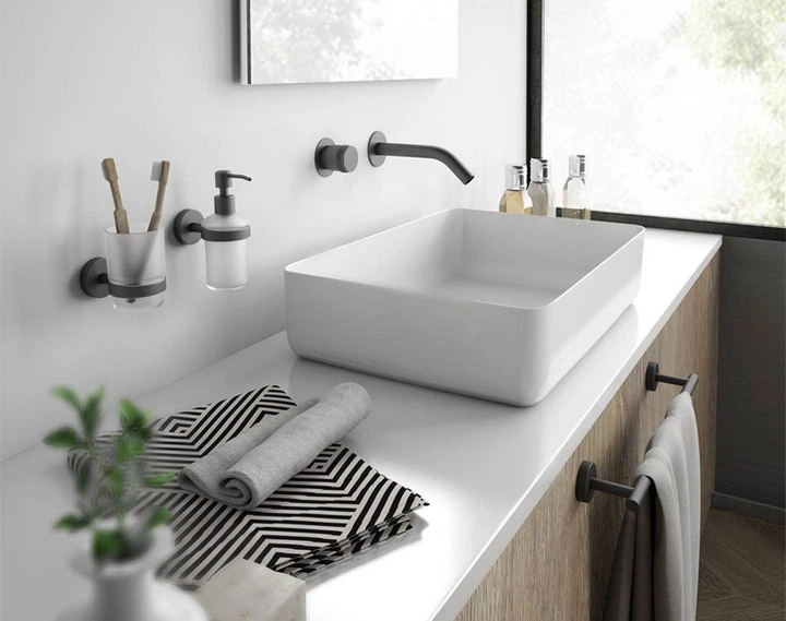 Стакан для ванної Gedy Eros Чорно-біла (23101400200) - зображення 2