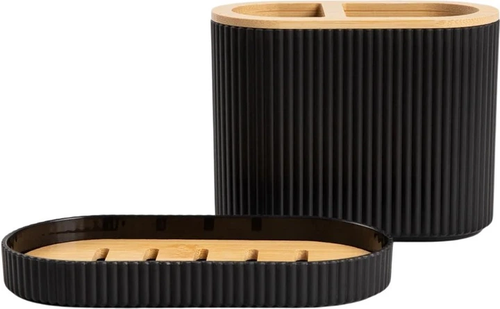 Набір аксесуарів для ванної кімнати Homla Essentials Loreto Чорний (238709) - зображення 3