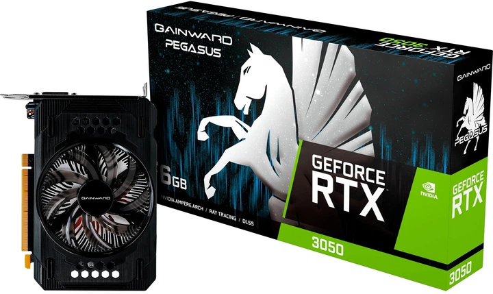 Karta graficzna Gainward PCI-Ex GeForce RTX 3050 Pegasus 6GB GDDR6 (96bit) (1470/14000) (DisplayPort, HDMI, DVI) (NE63050018JE-1072E) - obraz 6
